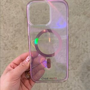 Case-Mate Iridescent IPhone 16 Pro Max Pink Phone Case